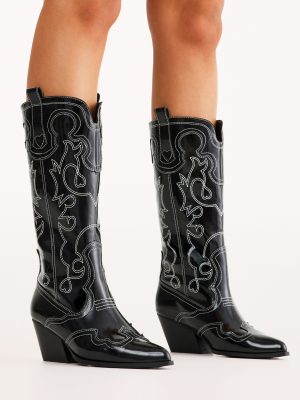 Zaine Boot - Black Shine