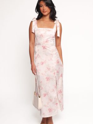 Zane Midi Dress - Pink Floral