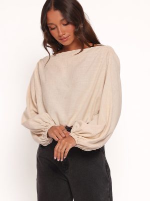 Zara Long Sleeve Top - Stone