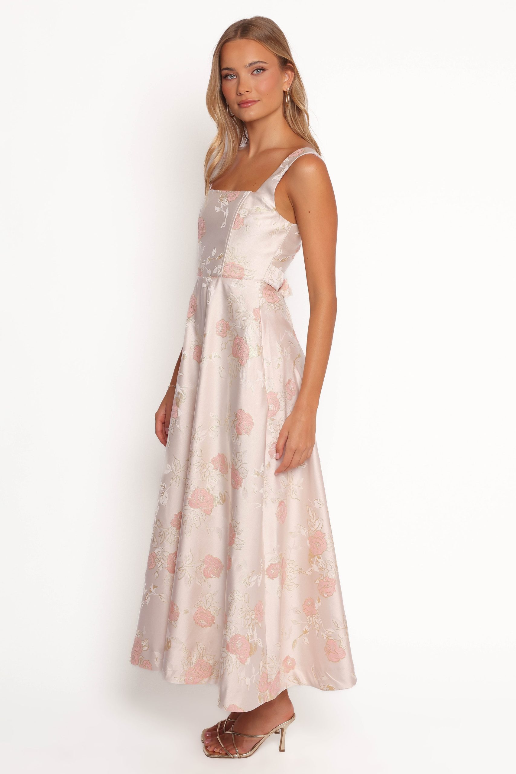 Zaria Midi Dress - Pink Floral - Image 5