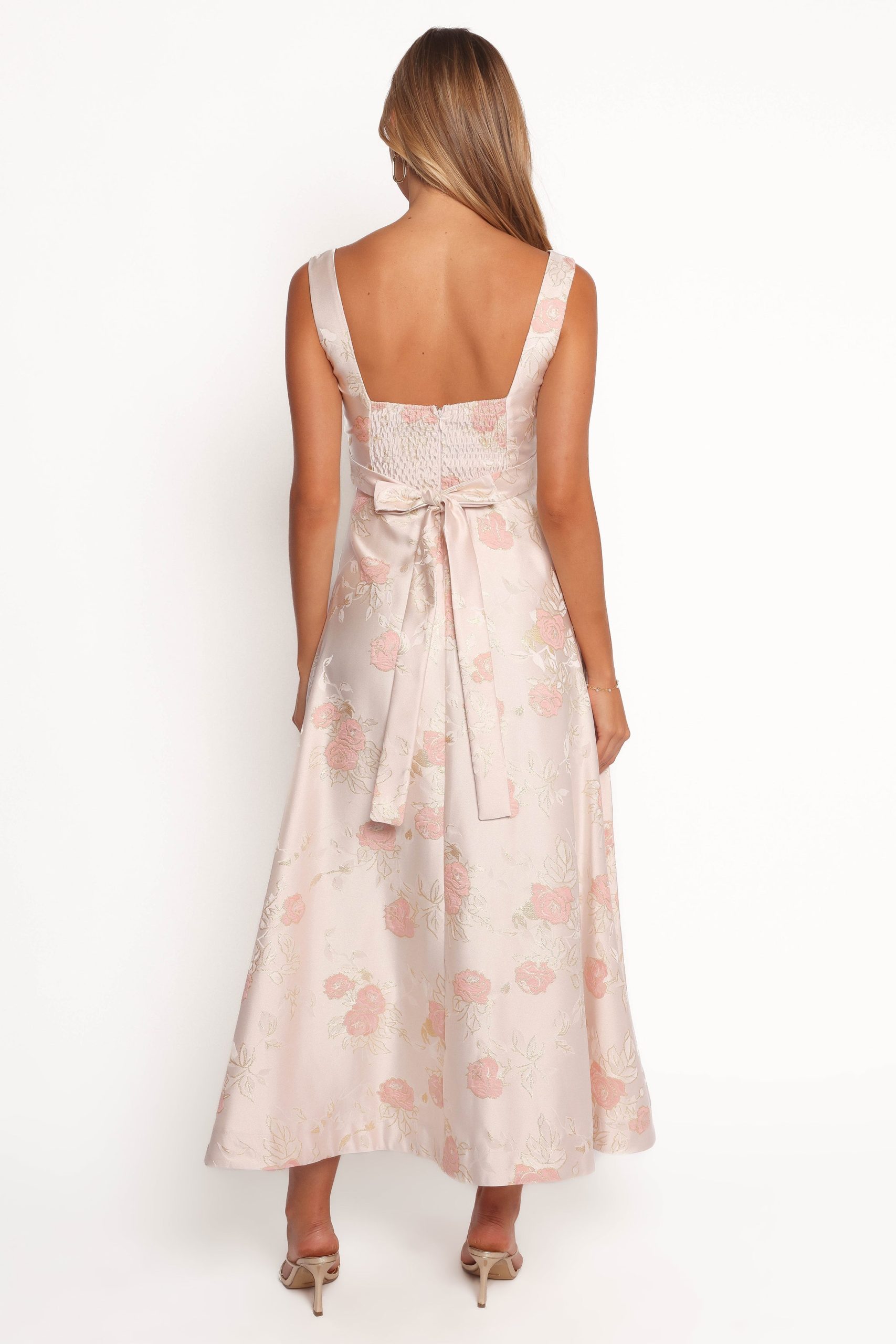 Zaria Midi Dress - Pink Floral - Image 6