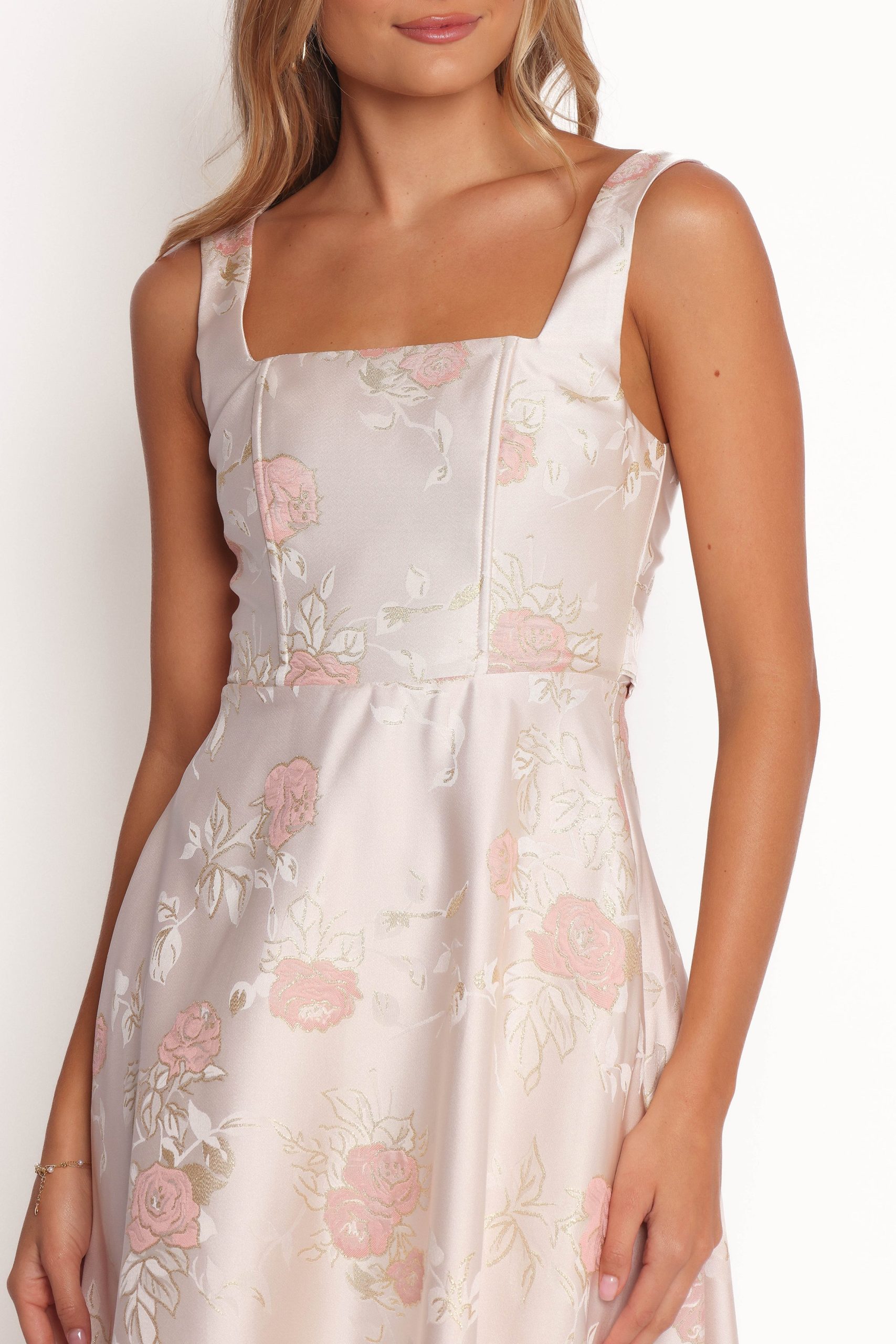 Zaria Midi Dress - Pink Floral - Image 7