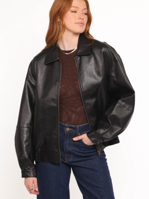 Zoe Bomber Jacket - Black