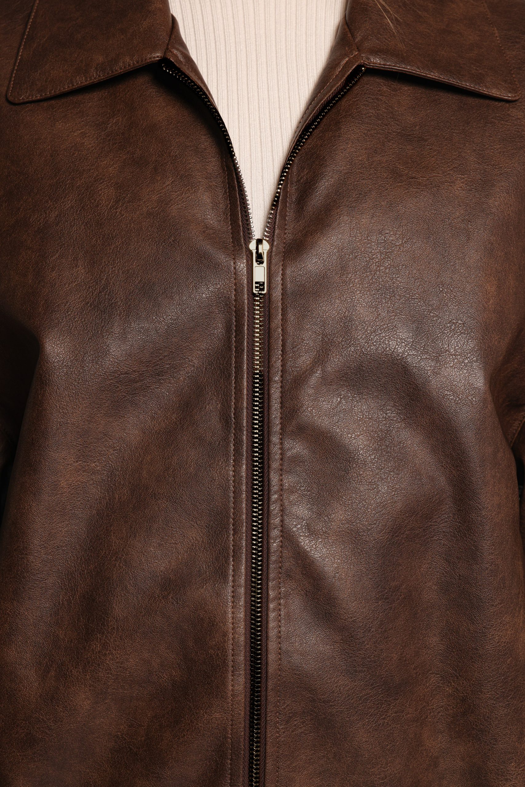 Zoe Bomber Jacket - Brown - Image 7