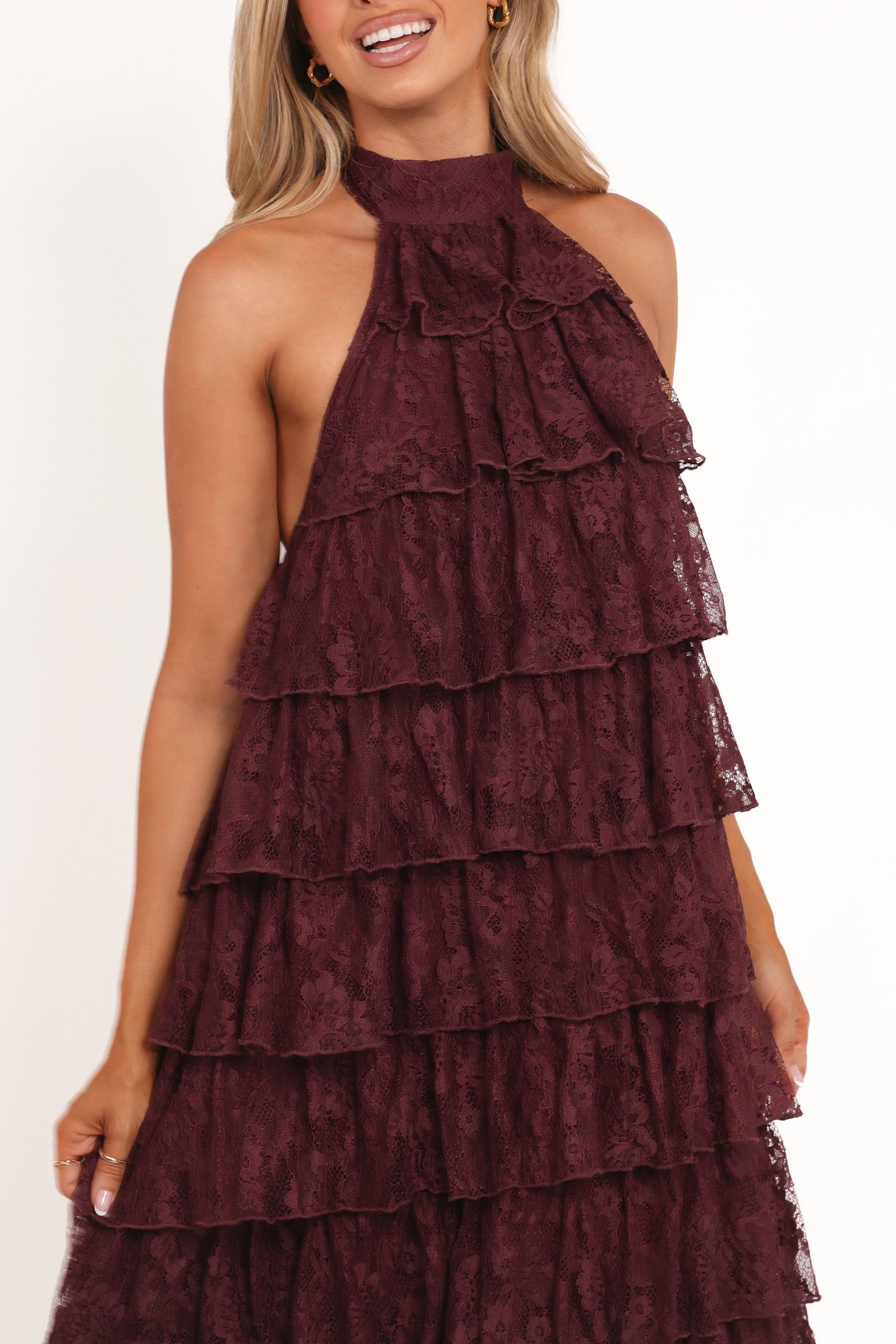 Zoella Maxi Dress - Cherry Lace - Image 7