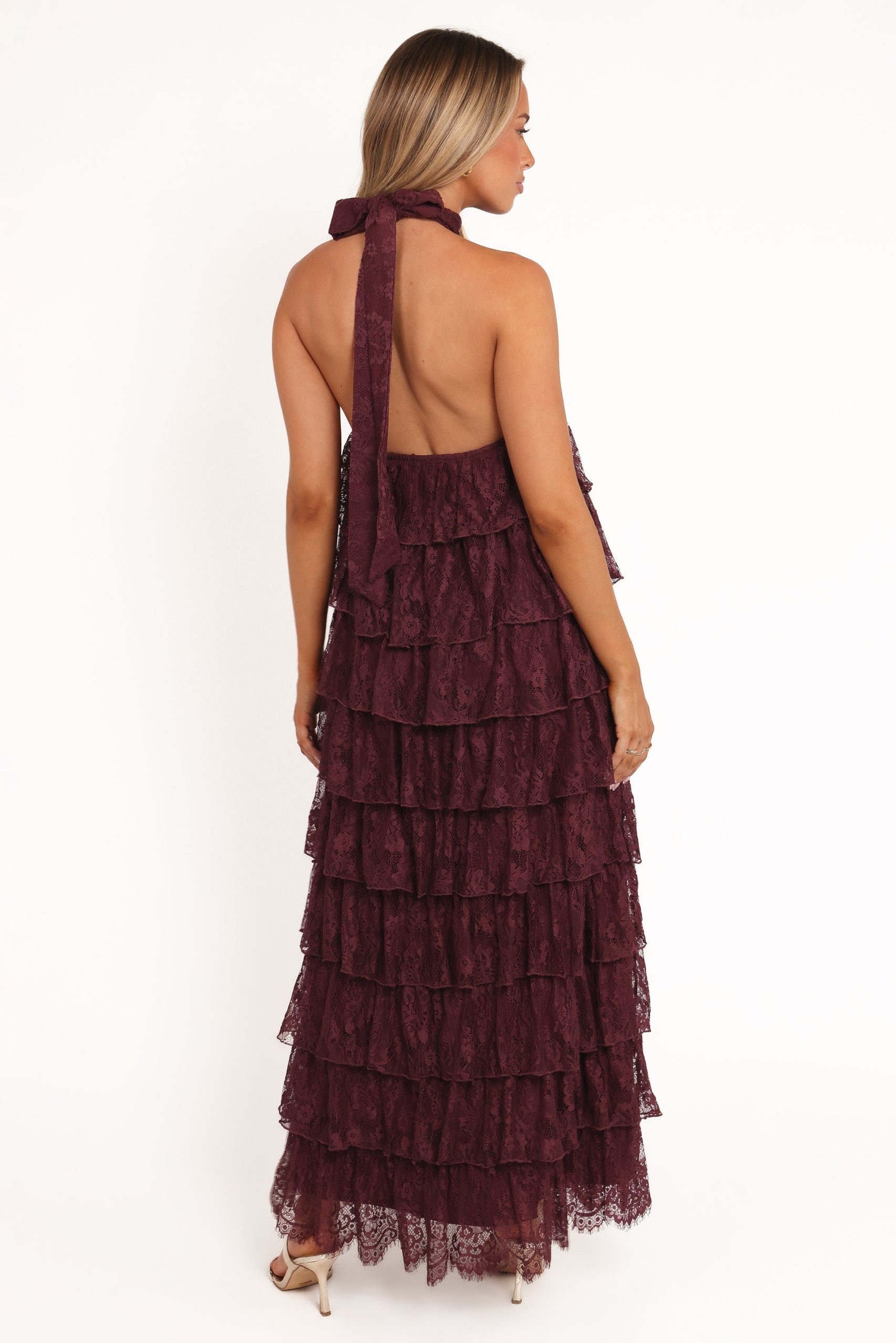 Zoella Maxi Dress - Cherry Lace - Image 5