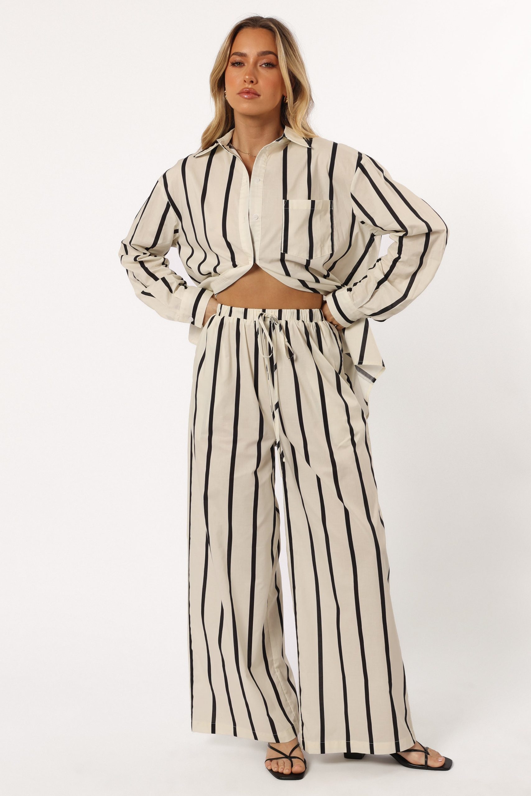 Silvia Pant - Cream Stripe - Image 3