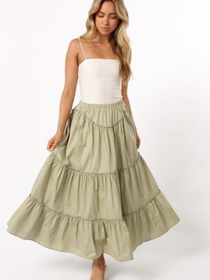 Somerset Midi Skirt - Pistachio