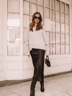 Miranda Knit Sweater - Grey