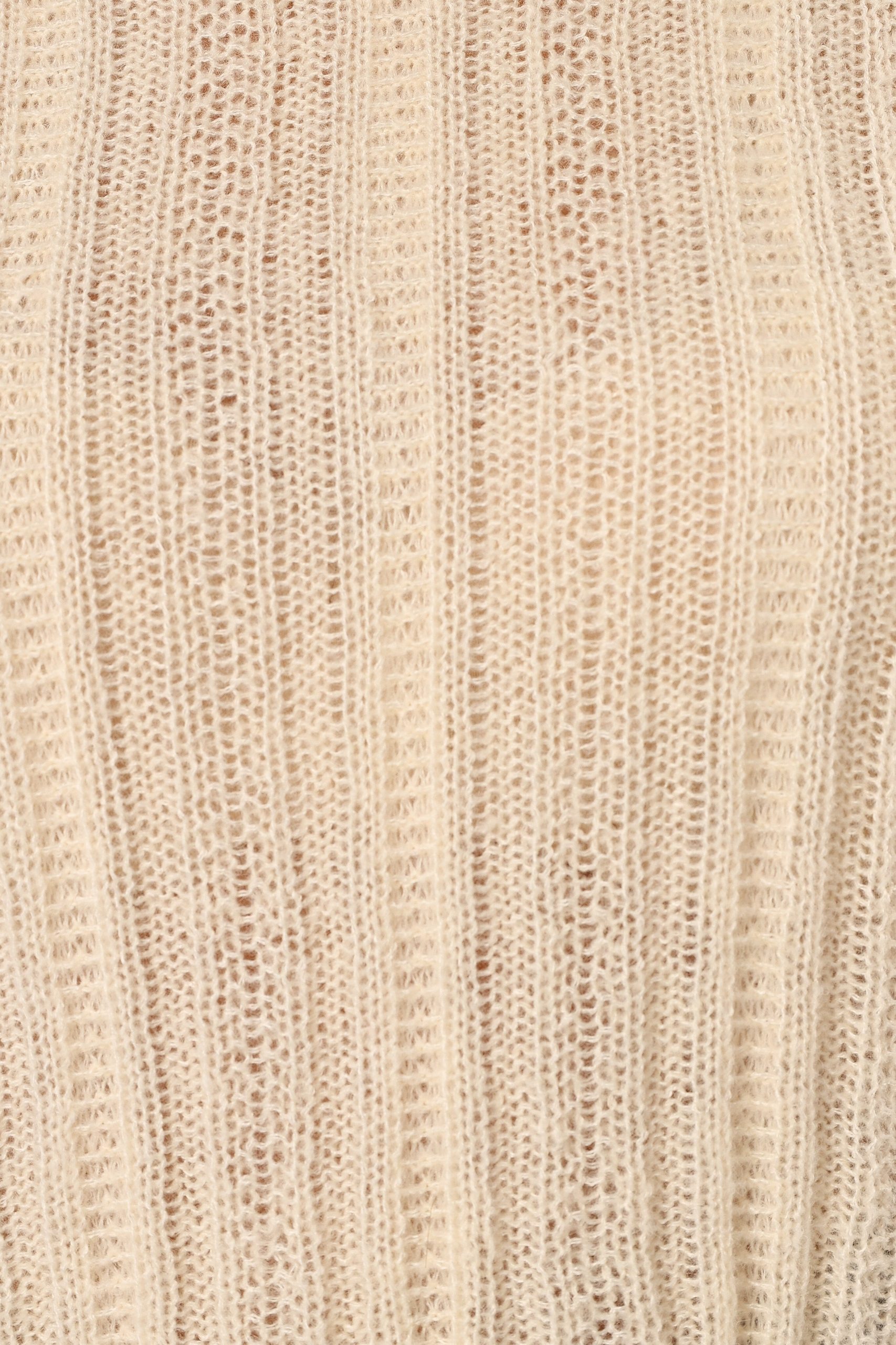 Wynford Scallop Edge Knit Sweater - Cream - Image 6