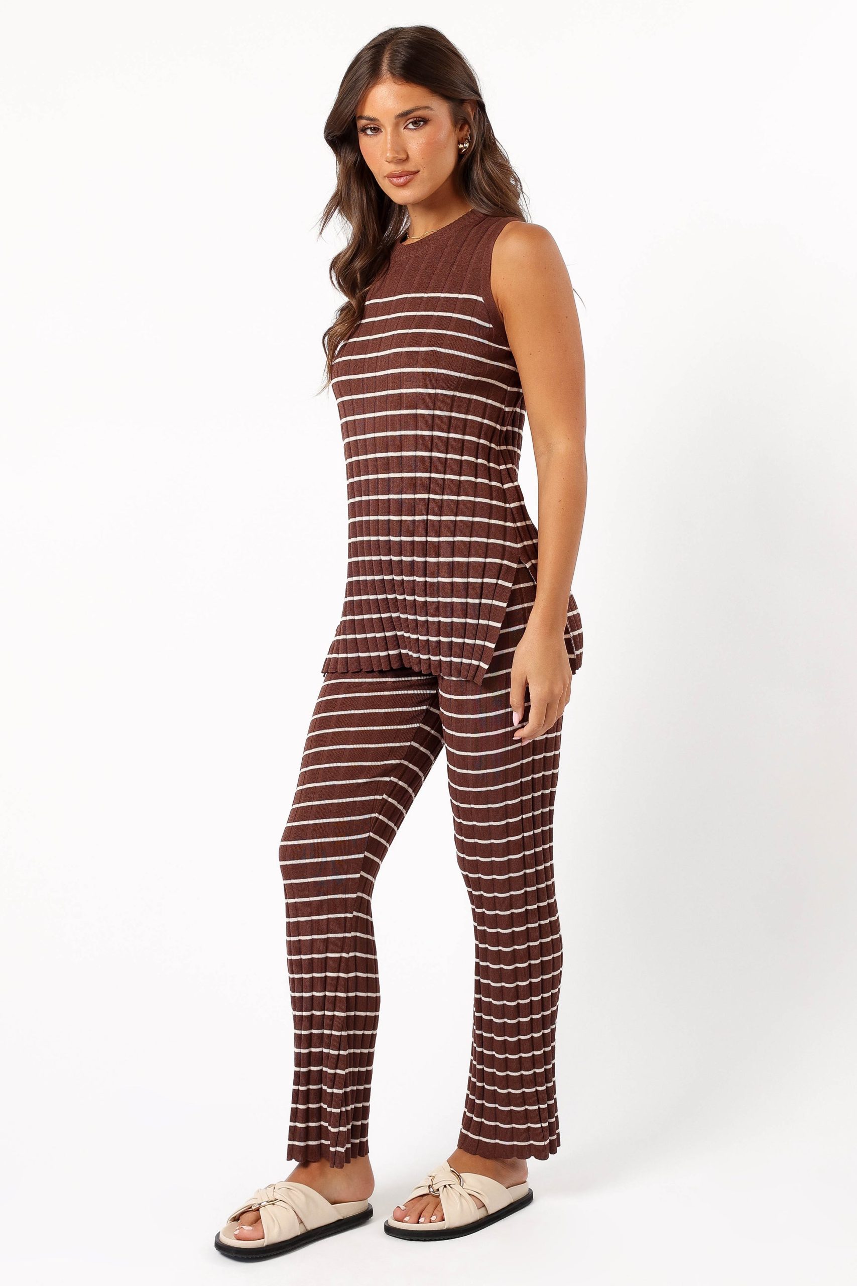 Saralynn Knitted Set - Brown Beige - Image 2