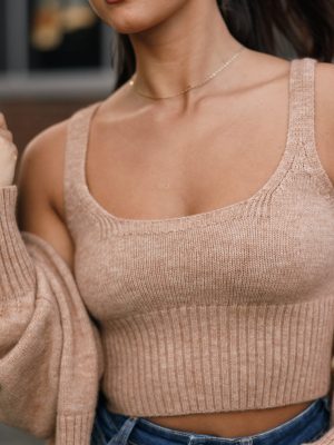 Isabel Sweater Top - Beige