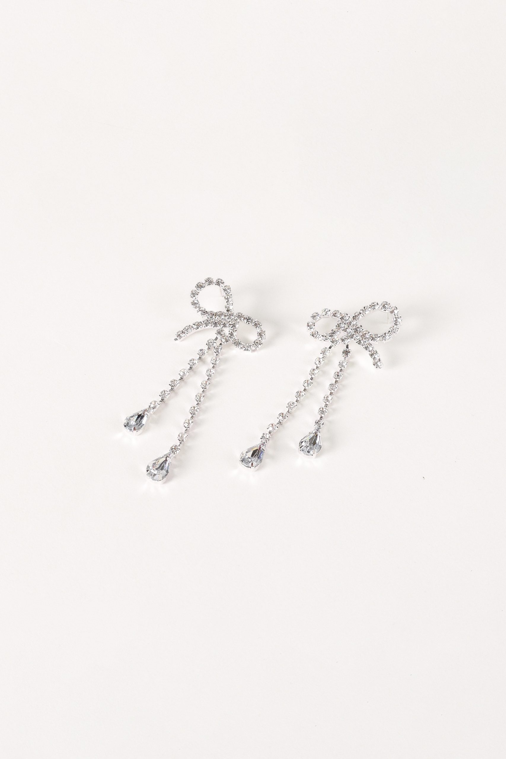 Ainsley Bow Earrings - Silver - Image 3
