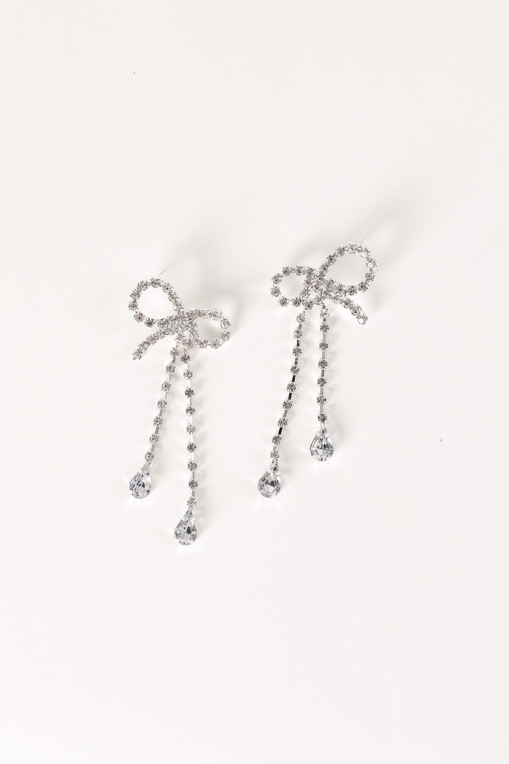 Ainsley Bow Earrings - Silver - Image 2