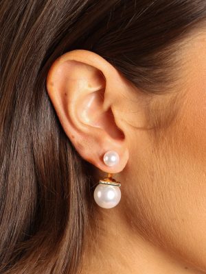 Astrid Pear Earrings - Gold