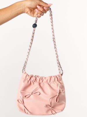 Bennet Bow Statement Bag - Pink