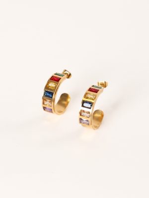 Blythe Hoop Earrings - Gold Multi