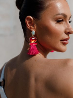 Cora Fringe Earrings - Multi