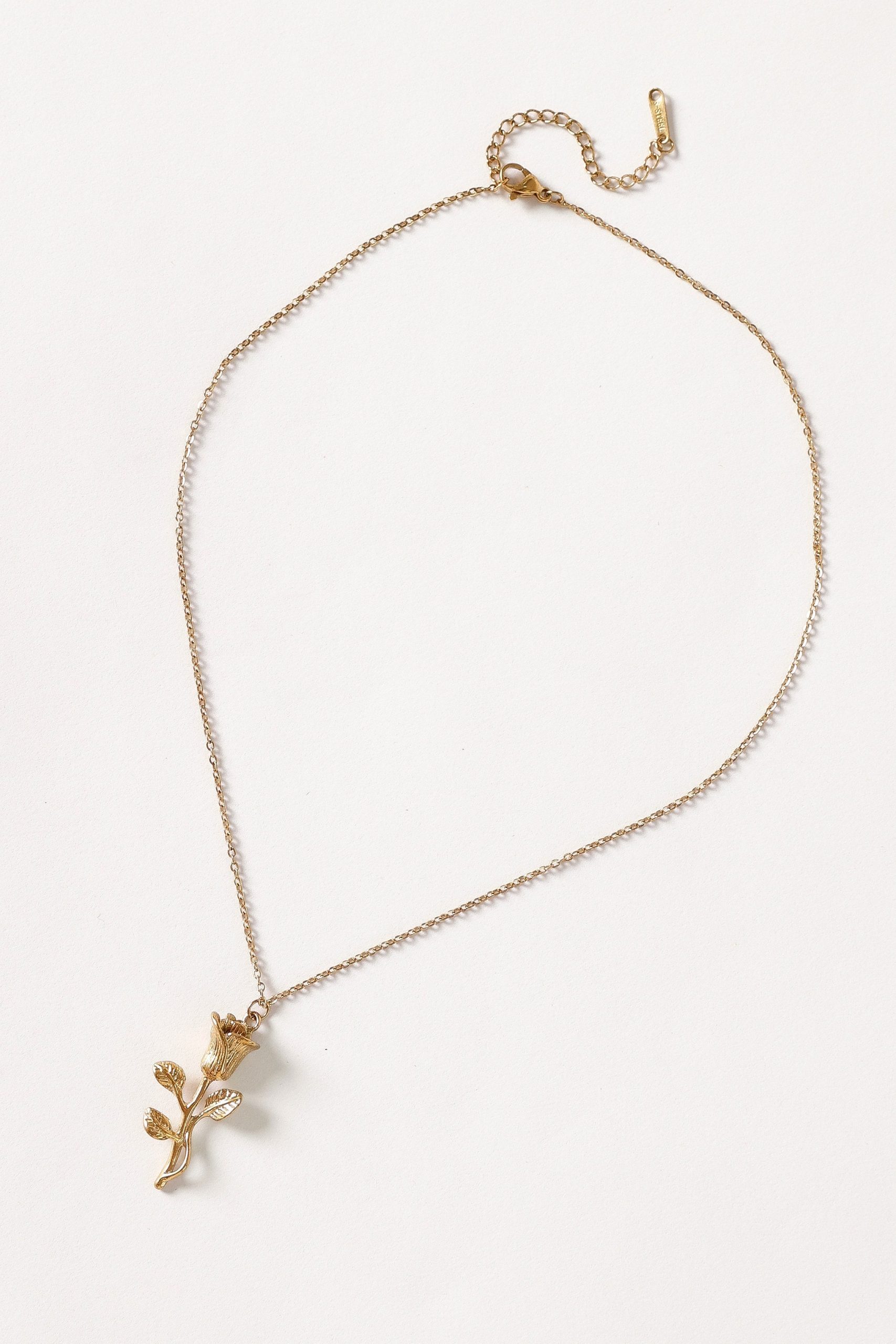 Damira Flower Necklace - Gold - Image 2