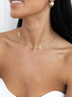Glimmer Dainty Necklace - Gold