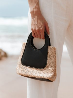Hannah Bag - Natural/Black