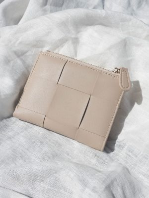 Libby Coin And Card Wallet - Latte
