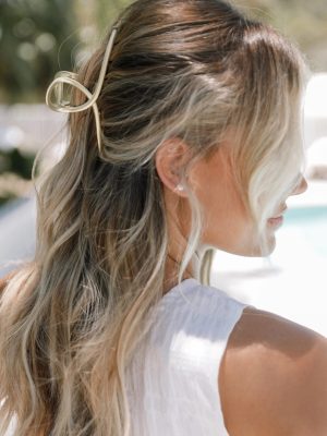 Linda Hair Clip - Gold