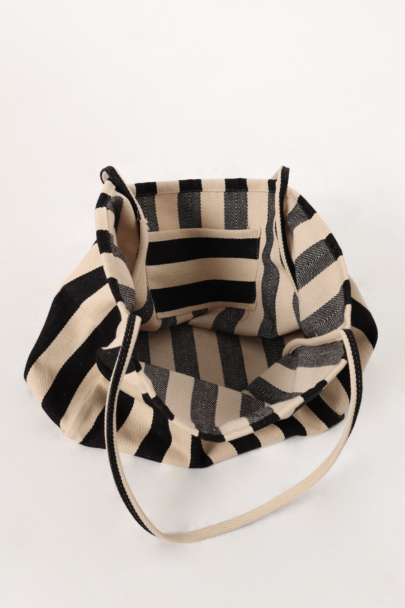 Lydia Beach Bag - Black Stripe - Image 6