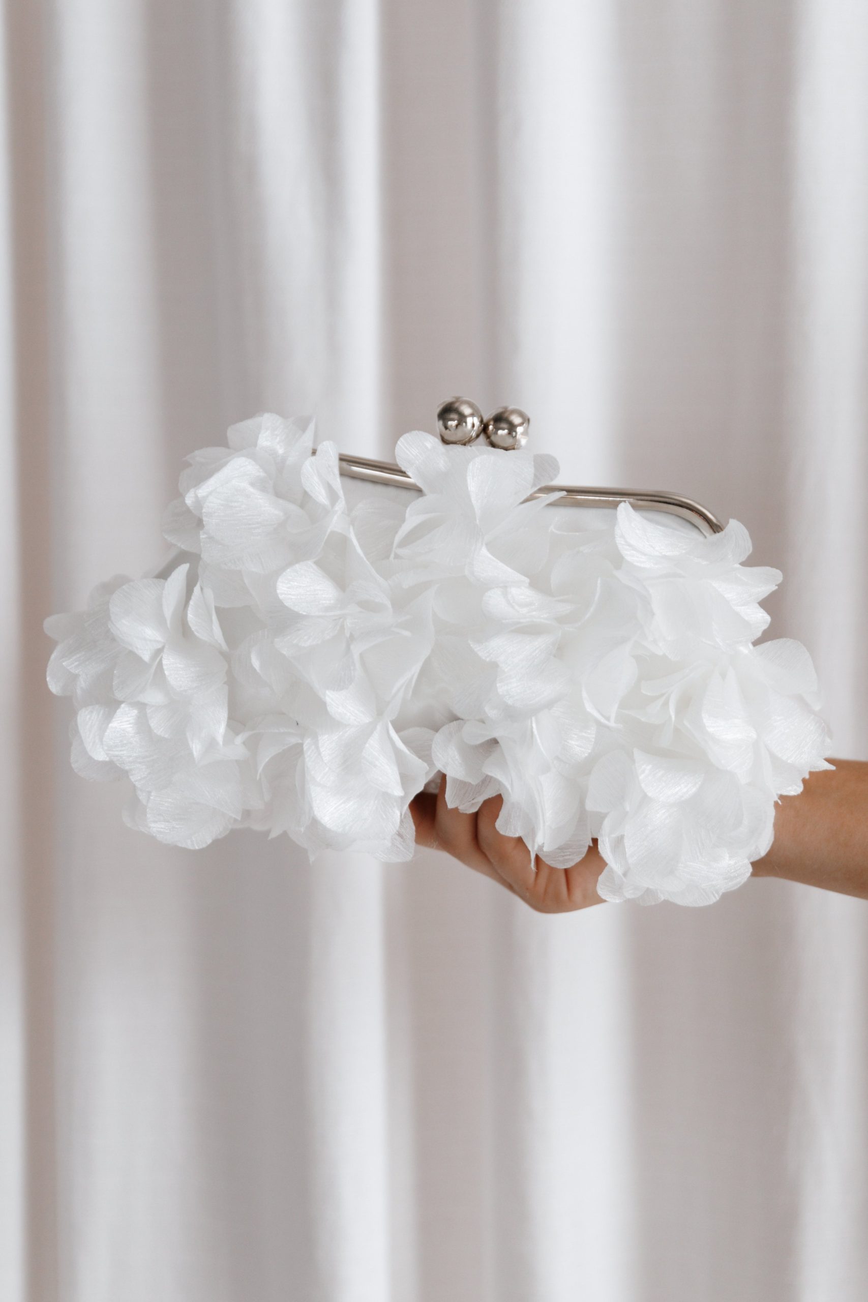 Mon Amour Floral Clutch - White - Image 3