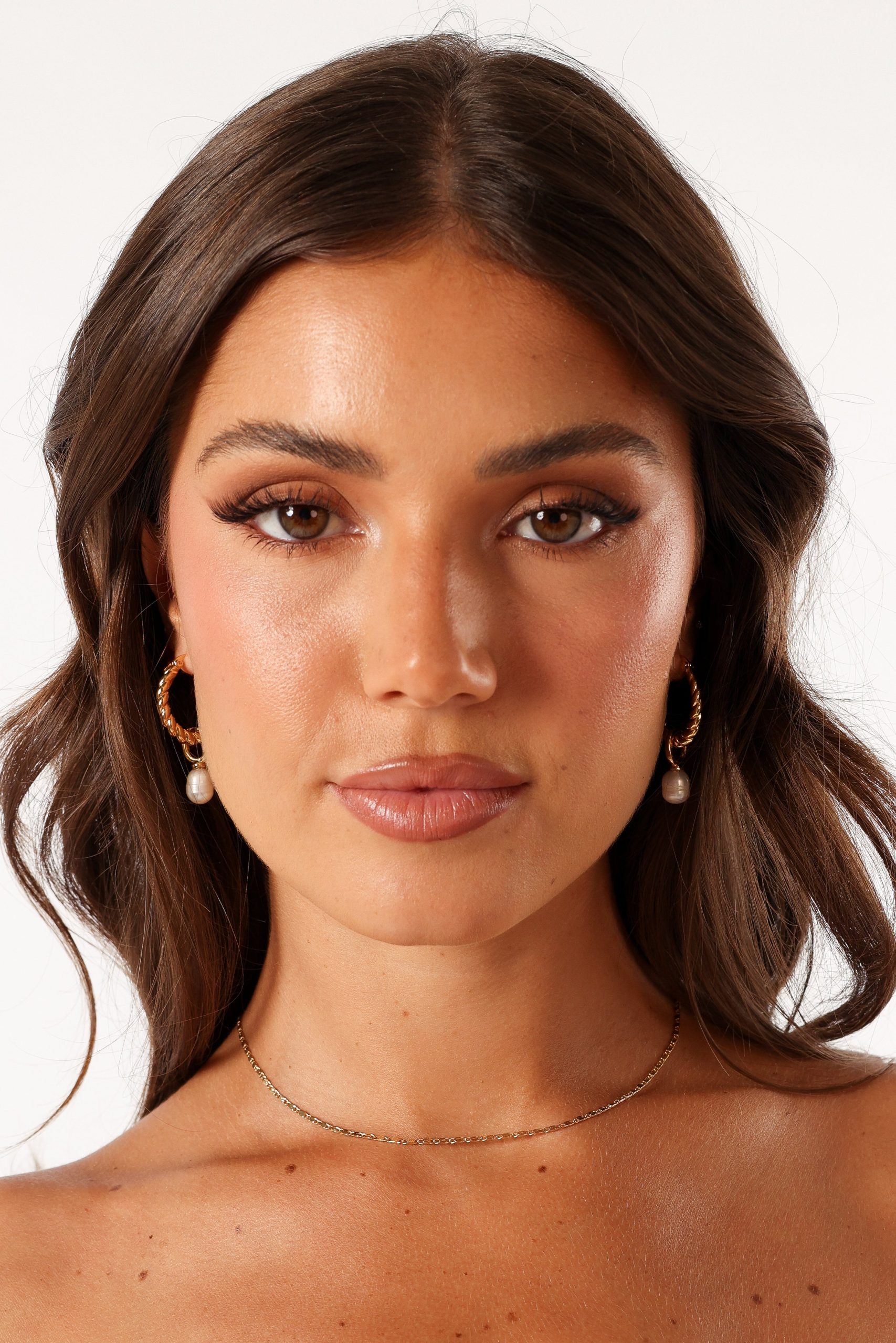 Monika Hoop Earrings - Gold - Image 3