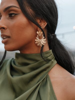 Pixie Statement Earrings - Gold