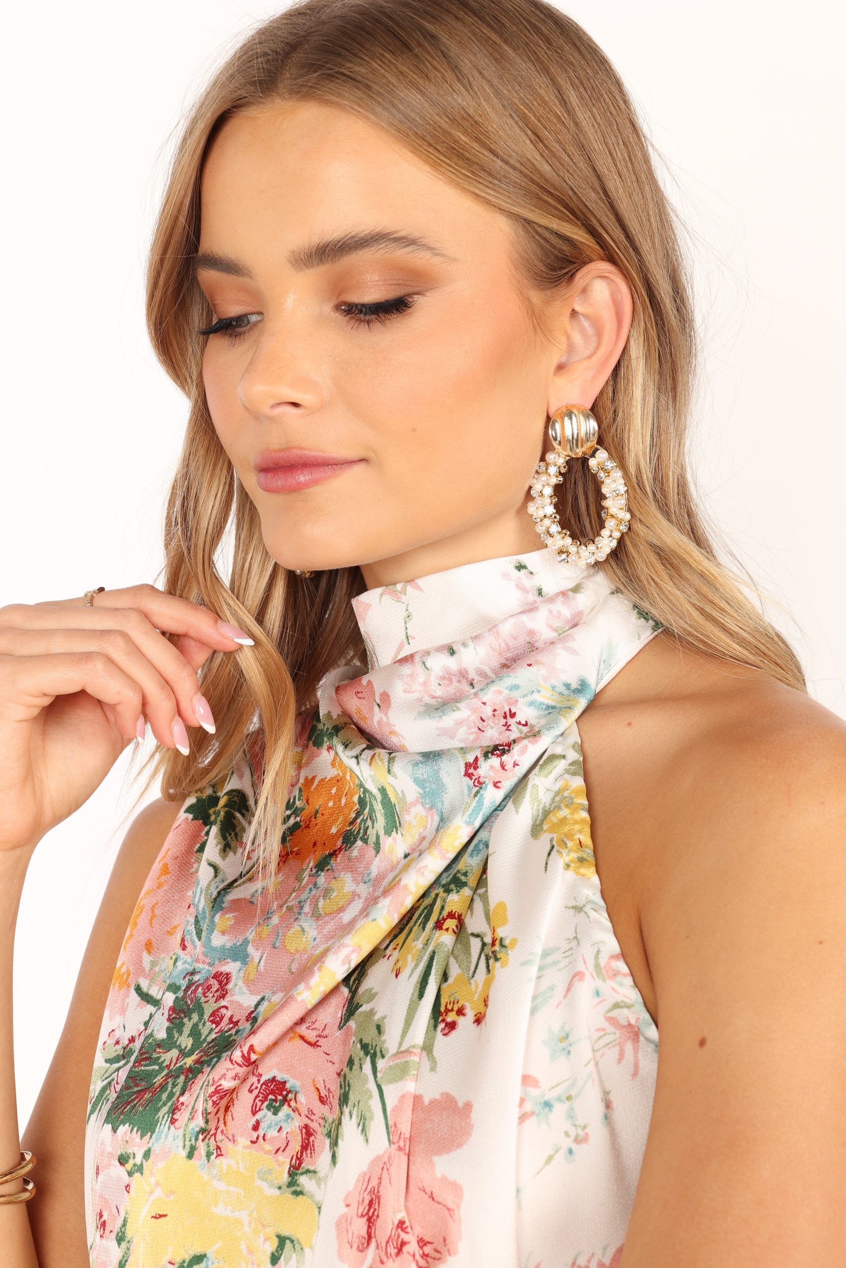 Rae Earrings - Gold Pearl - Image 4