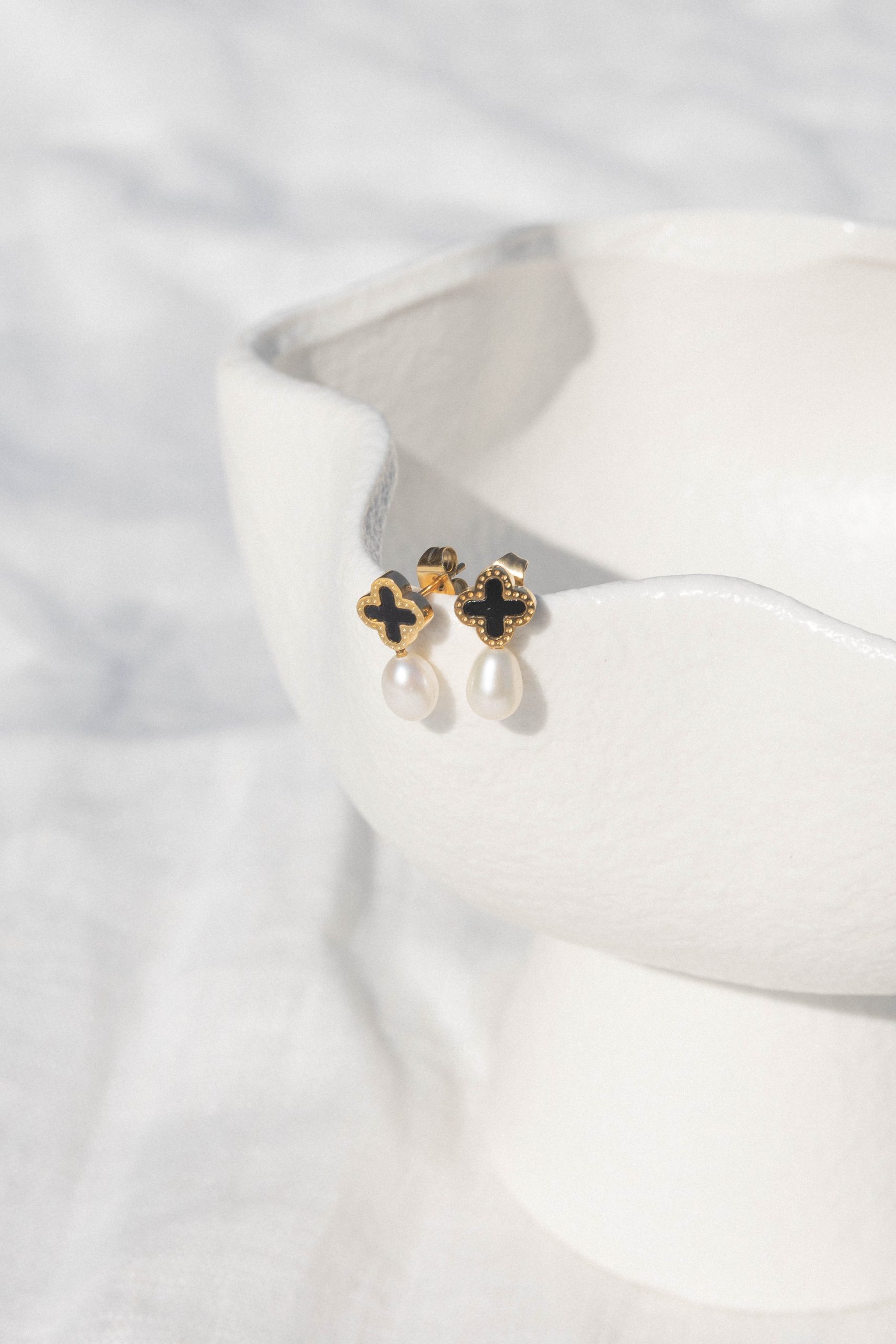 Raphael Earrings - Black - Image 2