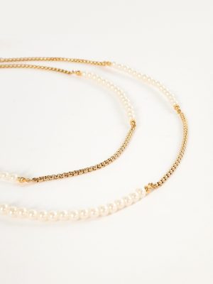 Remi Pearl Necklace - Gold