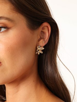 Talon Statement Earrings - Gold