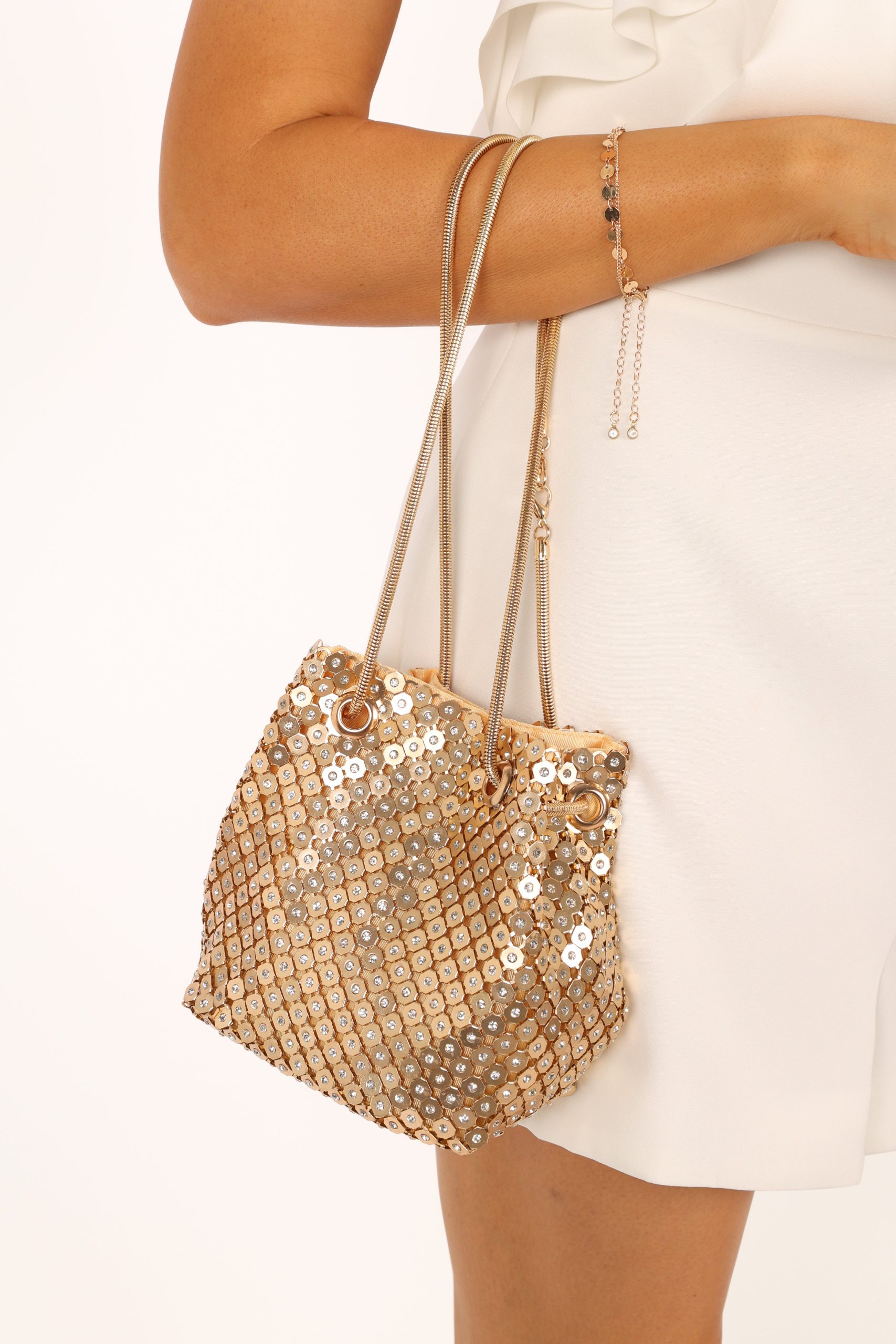 Valentina Embellished Bag - Gold - Image 6
