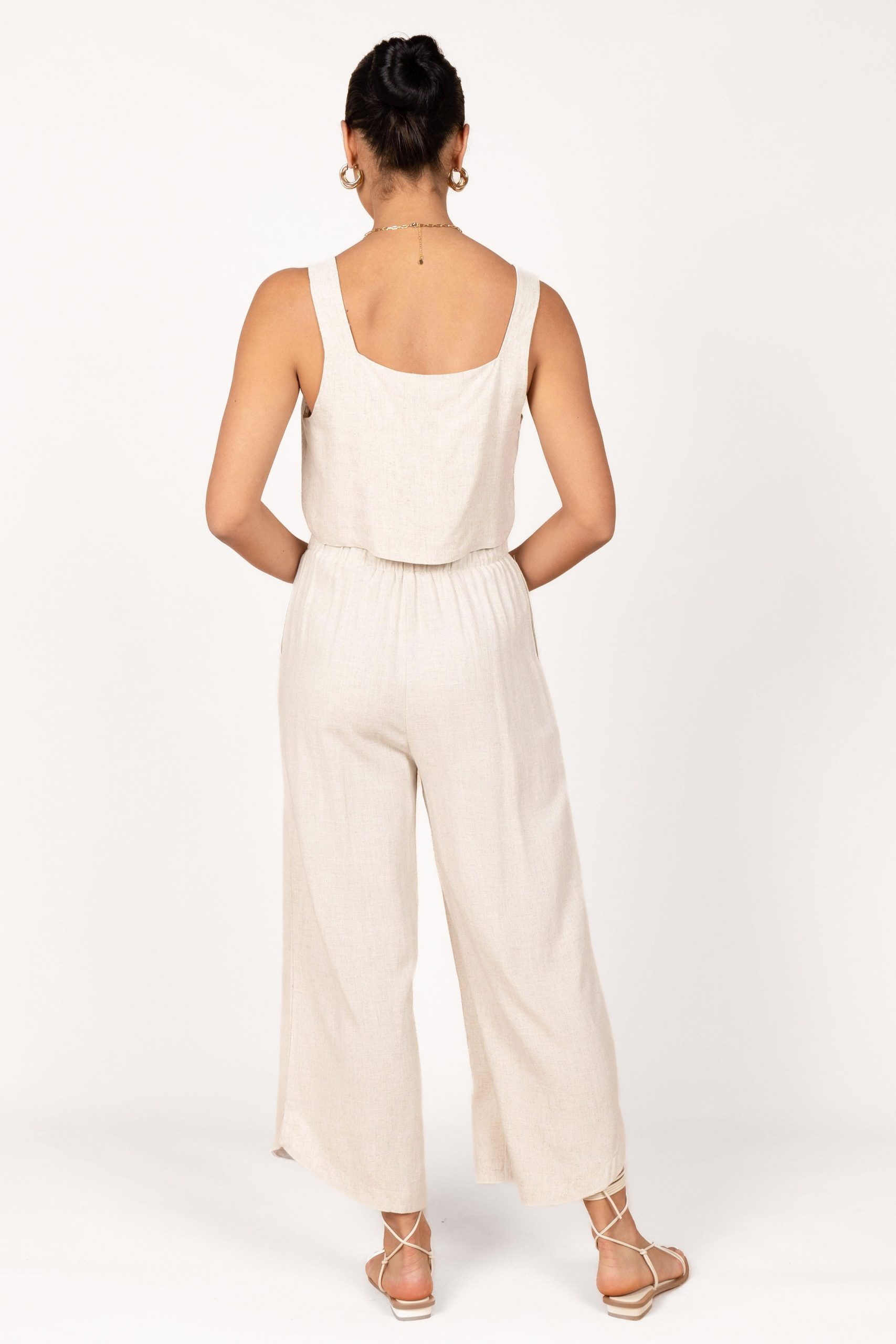 Eleanor High Waisted Pants - Beige - Image 5