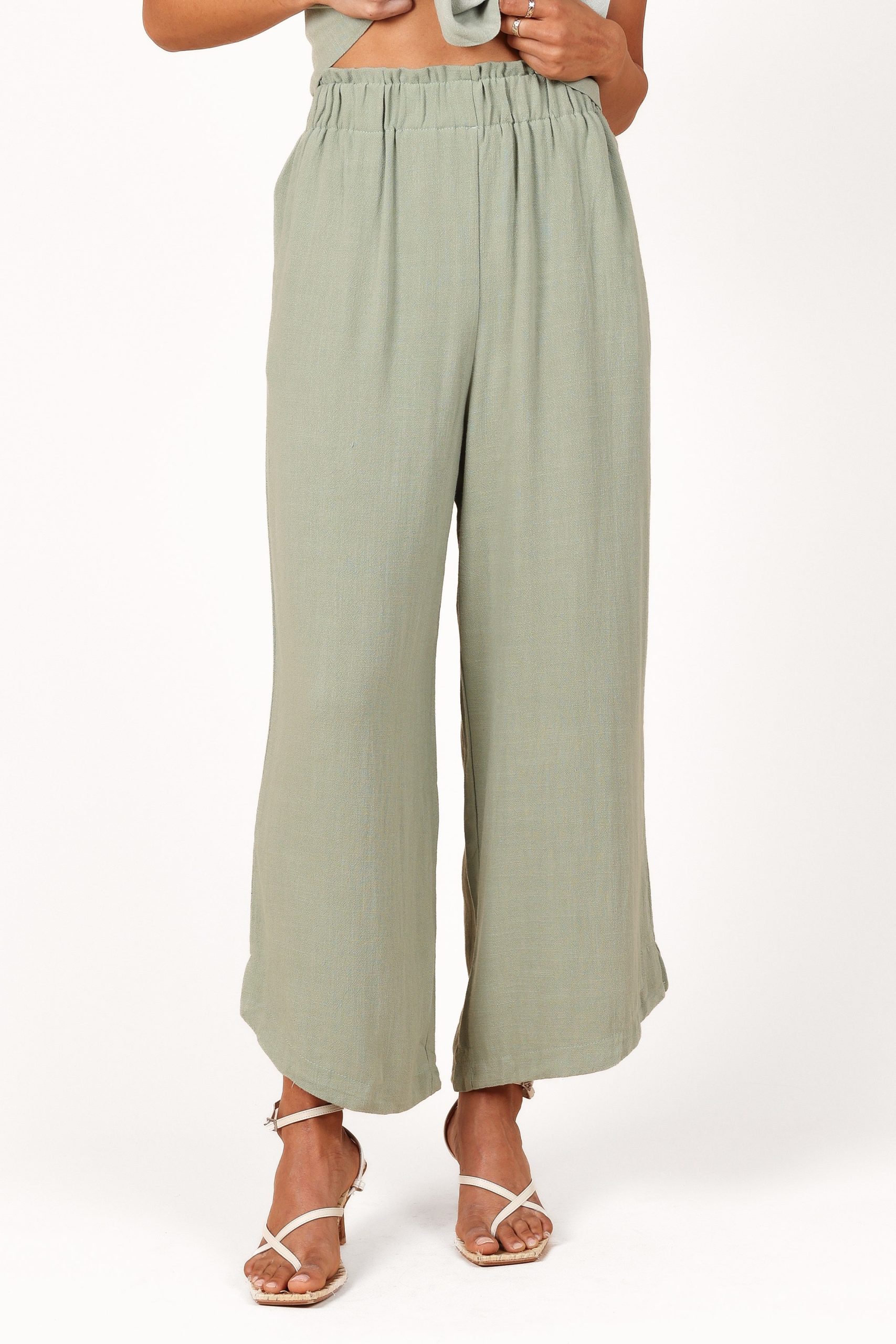 Eleanor High Waisted Pants - Green - Image 5