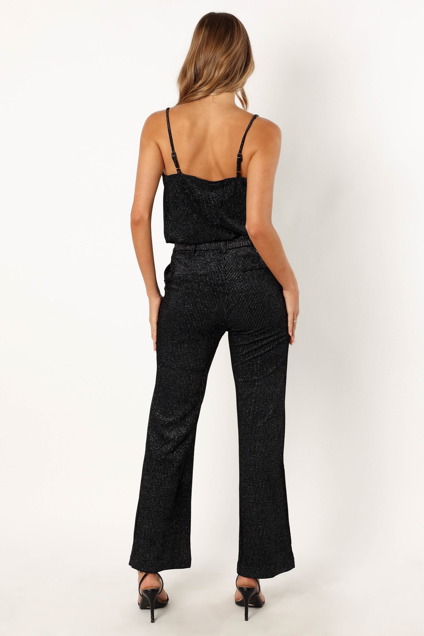 Ensley Velvet Shimmer Pant - Black - Image 4