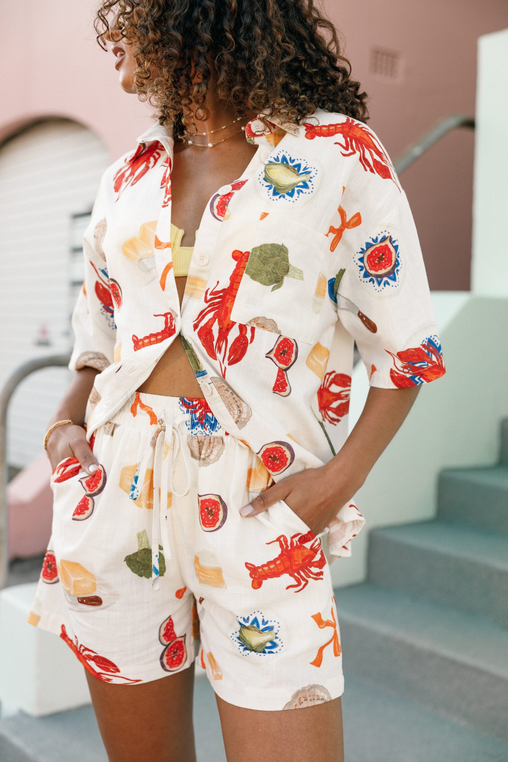 Hampton Short - Cream Multi - Image 2