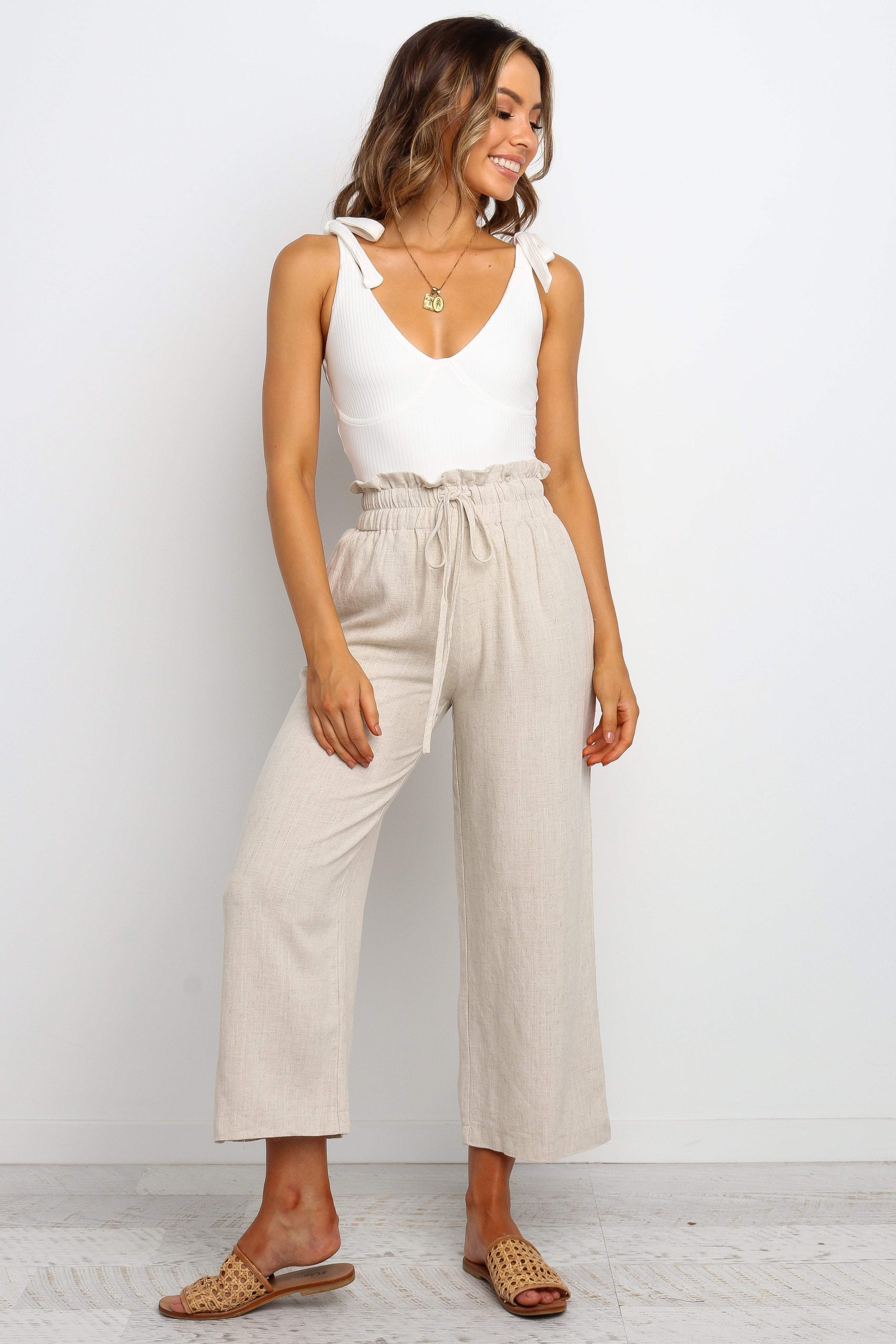 Hawthorne Pant - Beige - Image 3
