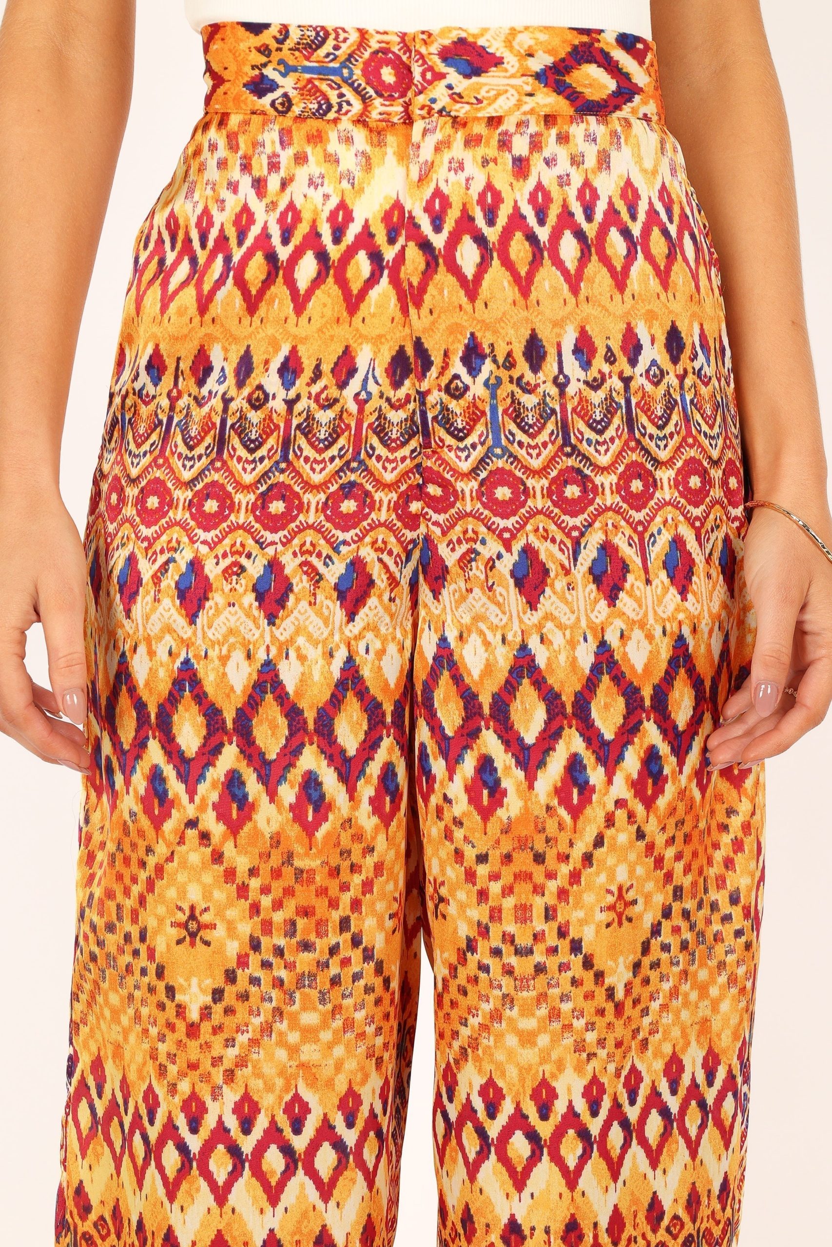 Marigold Wide Leg Pants - Tan - Image 3