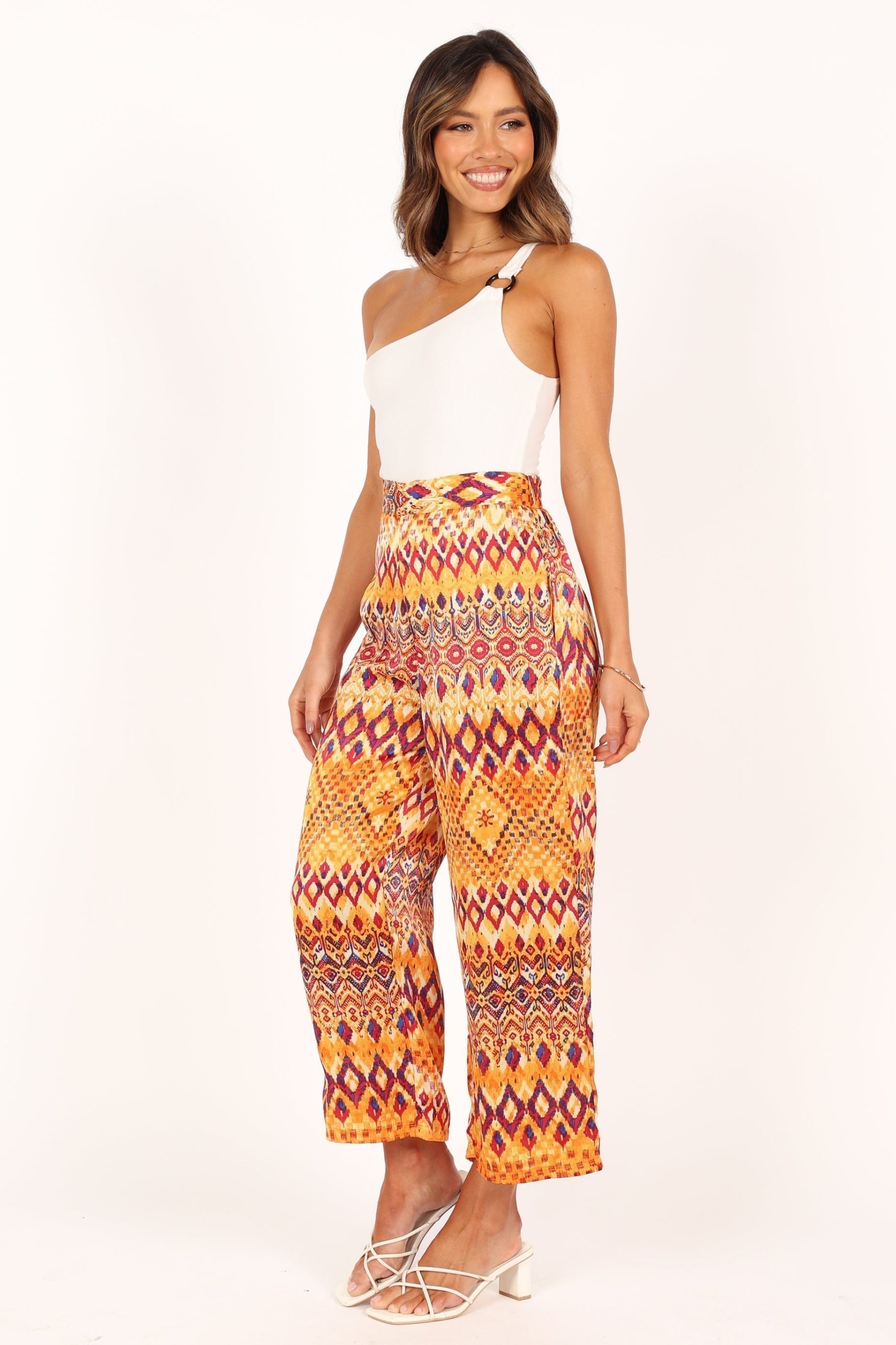 Marigold Wide Leg Pants - Tan - Image 5