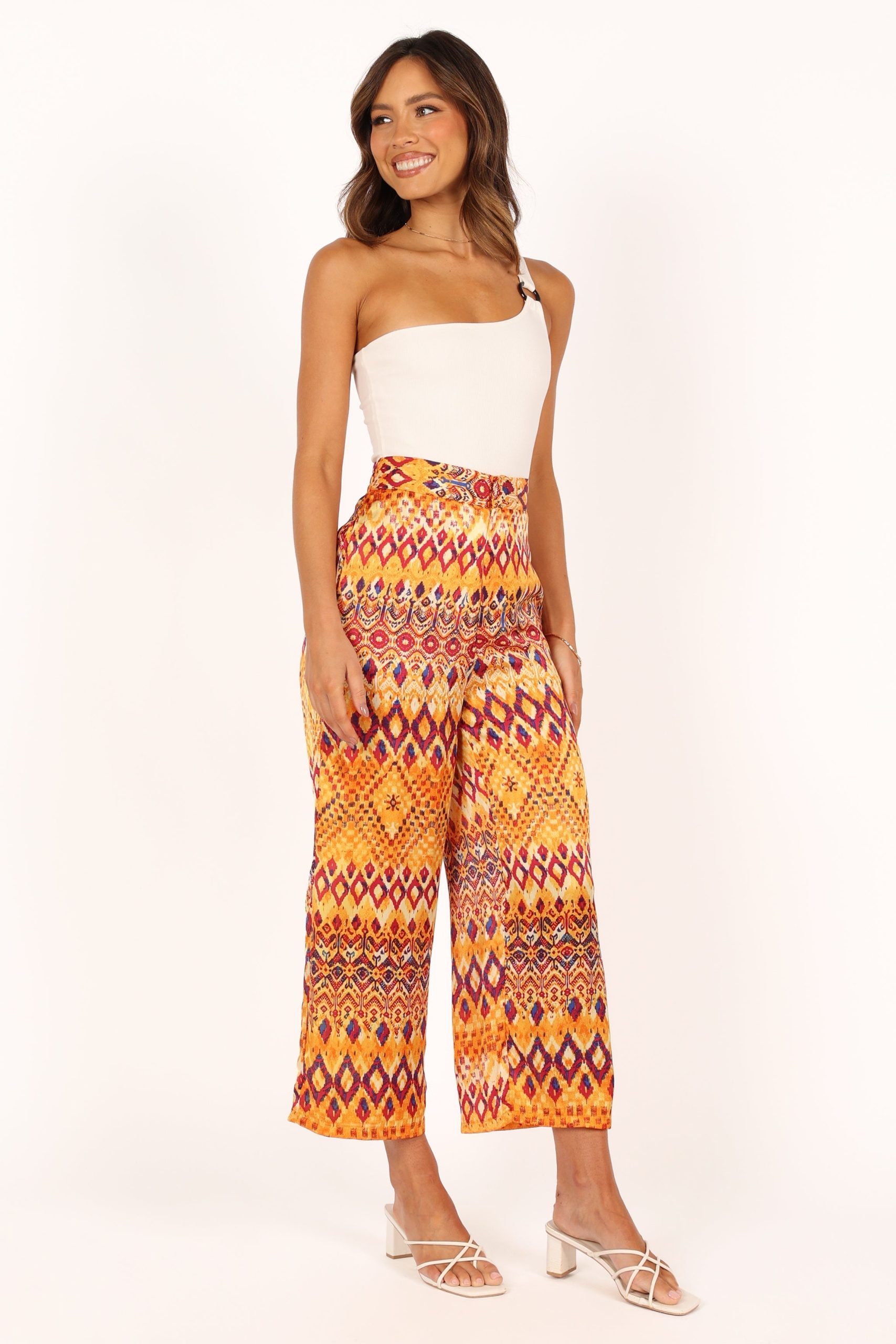Marigold Wide Leg Pants - Tan - Image 7