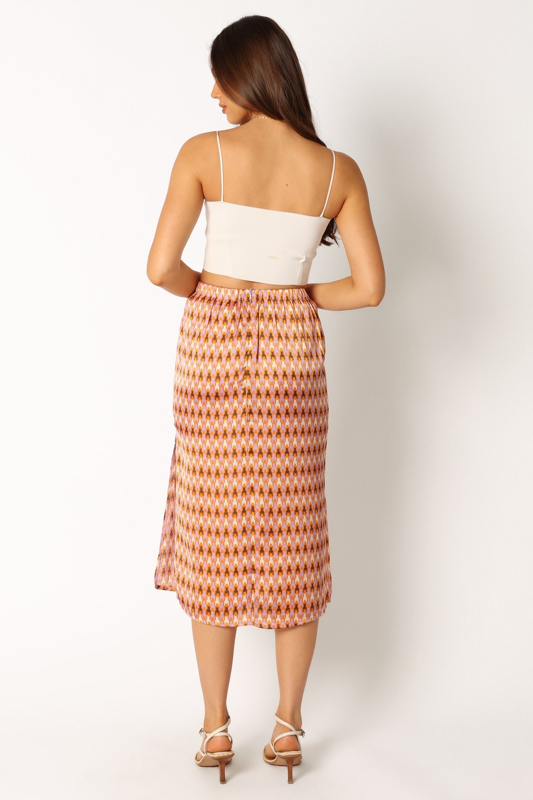 Marley Midi Skirt - Mocha - Image 4