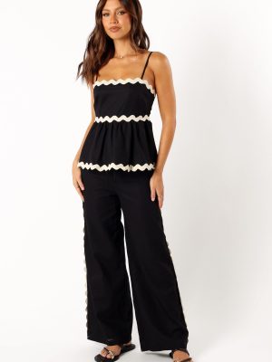 Mollymook Pants - Black Cream