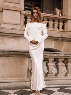 Negin Midi Skirt - Cream