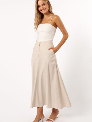 Odetta Maxi Skirt - Oatmeal
