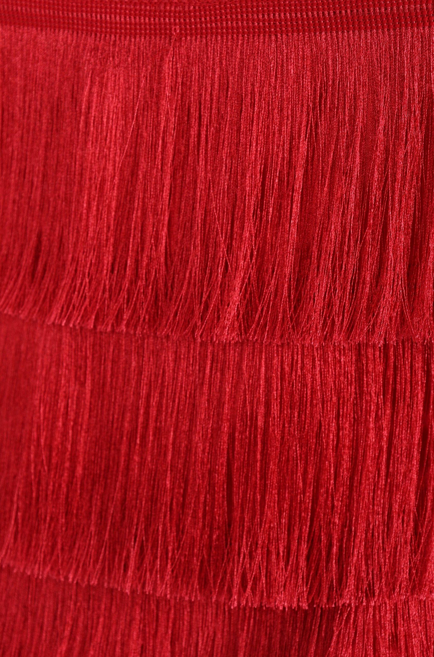 Rara Fringe Skirt - Red - Image 13