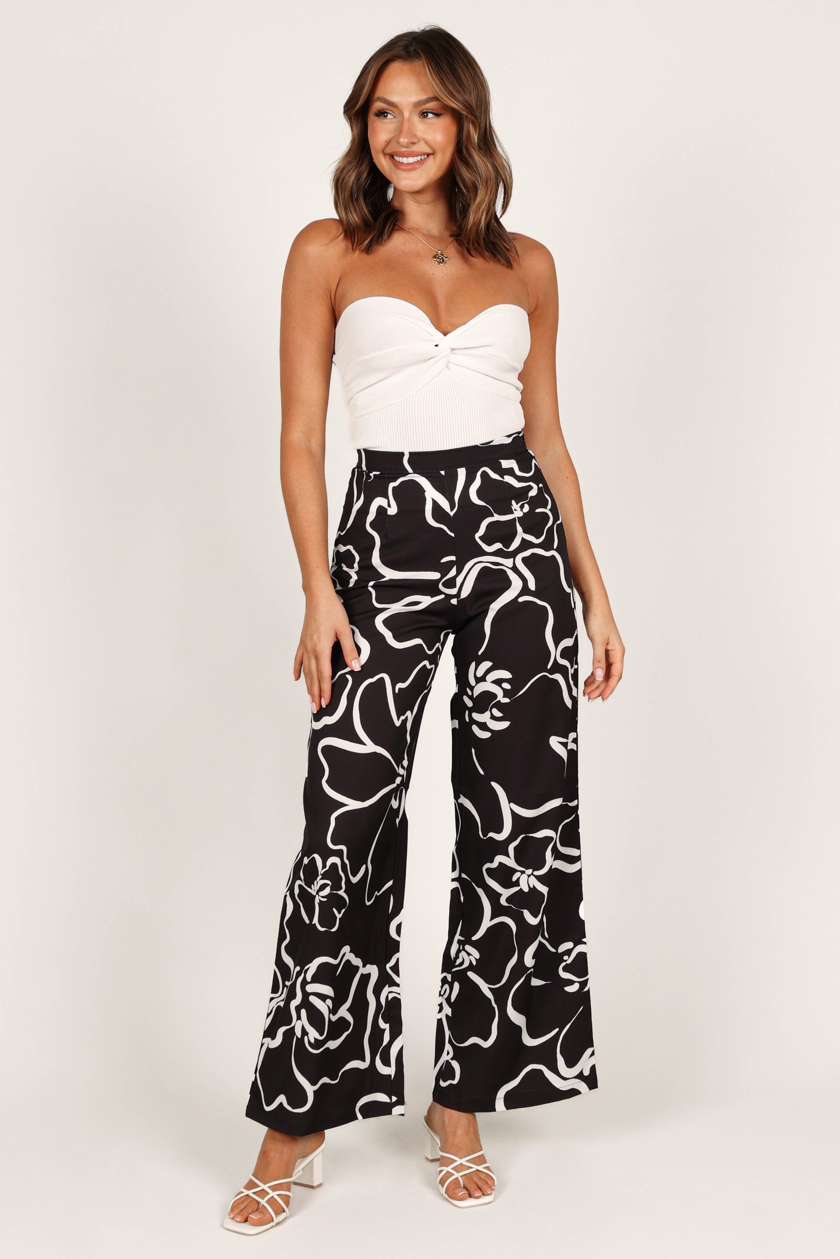 York Pant - White Black Floral - Image 3